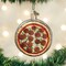 Old World Christmas 3.5 Inch Pizza Pie Christmas Tree Ornament , Deep Dish Pepperoni